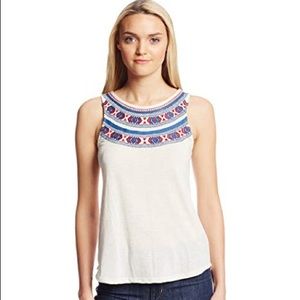 Lucky Brand Madera Embroidered Tank Top